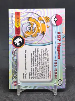 2000 TOPPS CHROME POKEMON TV ANIMATION HYPNO #97 - Image 2