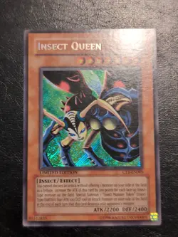 Yu-Gi-OH! SECRET RARE CARD INSECT QUEEN CT1-EN005 VLP - Image 1