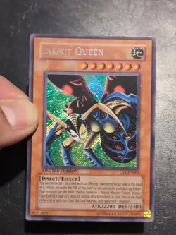 Yu-Gi-OH! SECRET RARE CARD INSECT QUEEN CT1-EN005 VLP - Image 3