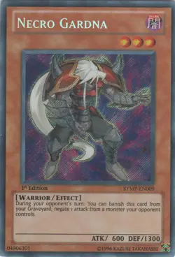 Yugioh! MP Necro Gardna - RYMP-EN009 - Secret Rare - 1st Edition Moderately Play - Image 1