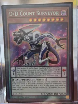 YugGiOh ~ D/D Count Surveyor BLMM-EN041 ~ 1st Edition Secret Rare ~ Pack Fresh - Image 2