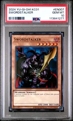 2024 YU-GI-OH! KC01-25TH ANV ULTIMATE KAIBA SET #EN007 SWORDSTALKER PSA 10 - Image 1