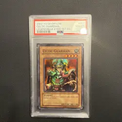 Yu-Gi-Oh! 2002 Celtic Guardian LOB-007 1st Edition - PSA 8 WAVY - Image 1