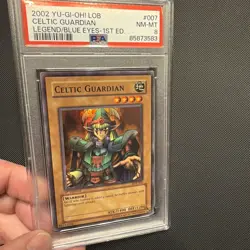 Yu-Gi-Oh! 2002 Celtic Guardian LOB-007 1st Edition - PSA 8 WAVY - Image 3