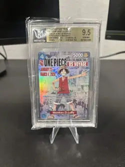 2026 One Piece Monkey D. Luffy College Basketball US VOYAGE Promo Card BGS 9.5 - Image 1
