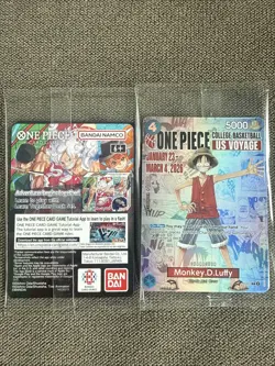 One Piece Gonzaga CCG Monkey D. Luffy Promo Holo Card College Basketball - Image 3