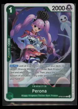 Perona OP09-034 Emperors in the New World Foil One Piece Near Mint - Image 1