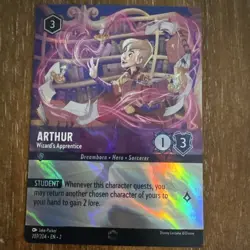 Arthur - Wizard's Apprentice #207 Disney Lorcana Holo Foil TCG Near Mint NM - Image 1