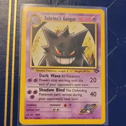 Pokemon Sabrina's Gengar 90 HP Gym Challenge Rare Regular 29/132 TCG Card - Image 1