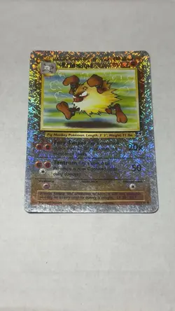 2002 Pokemon TCG legendary collection PRIMEAPE holo #59/110 Stage 1 card stock - Image 1