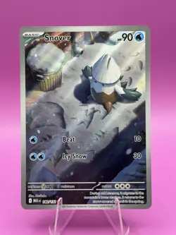 Pokemon TCG Mega Evolution Snover Illustration Card 140/132 M/Nm Condition - Image 1