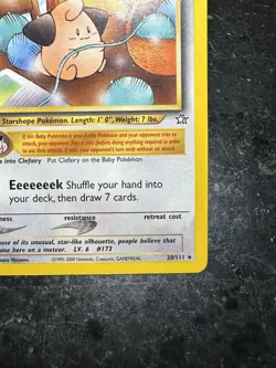 Cleffa Neo Genesis 1st Edition Regular Card 20/111 - Image 5