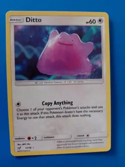 Pokemon TCG Holo - Ditto Card - 17/18 - Detective Pikachu Set - Image 1