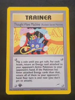 Thought Wave Machine 1st Edition Rare Trainer Card Neo Destiny 96/105 - Image 1