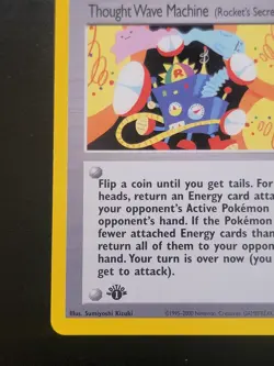 Thought Wave Machine 1st Edition Rare Trainer Card Neo Destiny 96/105 - Image 5