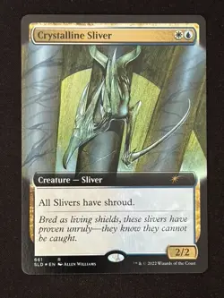 1x MTG Crystalline Sliver (Extended Art, Foil) - Secret Lair Drop Series (SLD) - Image 1
