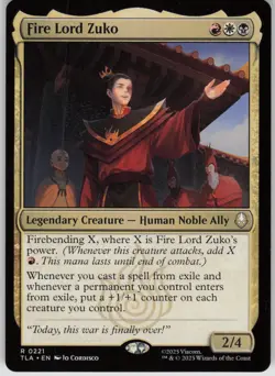 MTG Fire Lord Zuko Normal NM Avatar: The Last Airbender Magic 221 - Image 1