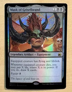 MTG Mask Of Griselbrand Foil Card, Midnight Hunt - Image 1