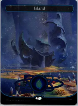 Unfinity #487 Island (487) (Borderless) (Galaxy Foil) - Image 1
