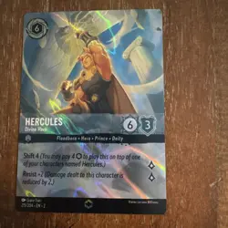 Disney Lorcana Hercules Divine Hero 215/204 Chapter 2 Enchanted - Image 1