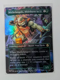Michelangelo, Weirdness to 11 Borderless Teenage Mutant Ninja Turtles Foil 0214 - Image 1