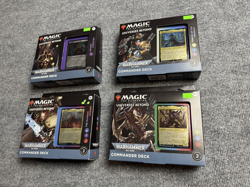 Magic the Gathering MTG Warhammer 40k Commander Deck Set of 4 Factory Sealed NEW - Image 1