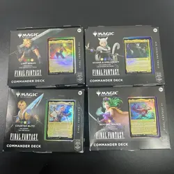 FINAL FANTASY Sealed Commander Deck (Set of All 4 Decks) Magic MTG - Image 1
