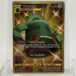 Pokemon TCG Chilling Reign Bronzong #223/198 Secret Rare NM - Image 1