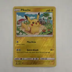 Pokemon TCG Pikachu 30/111 Sm-Crimson Invasion Reverse Holo NM - Image 1