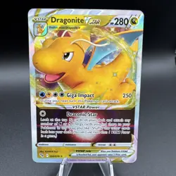 Pokemon TCG Dragonite VSTAR 050/078 Holo Rare VSTAR Pokemon GO NM - Image 1