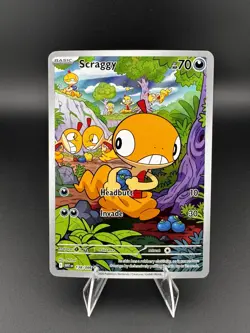 2025 Pokemon White Flare Scraggy Illustration Rare #138/086 - Image 1