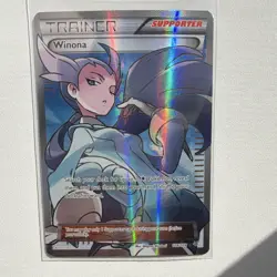Pokemon Winona 108/108 Ultra Rare Full Art Trainer Holo Roaring Skies Card - Image 1