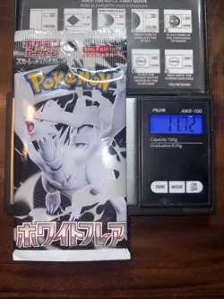 Heavy 11.72g Pokemon Sealed White Flare Japanese Booster Pack - Image 1