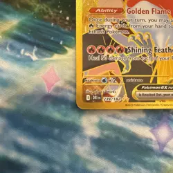 Pokemon TCG: Ethans Ho-oh EX 239/182 Destined Rivals Full Art Hyper Rare Gold NM - Image 4