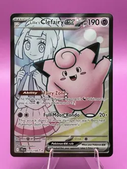 Pokemon TCG Lillie's Clefairy EX Journey Together 173/159 Single Card - Image 1