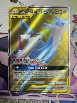Pokemon Latias & Latios GX Full Art Holo 169/181 Team Up Ultra Rare English - Image 1