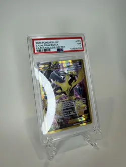 2016 Pokemon Fates Collide Alakazam EX Full Art Secret Rare Holo 125/124 PSA 7 - Image 1