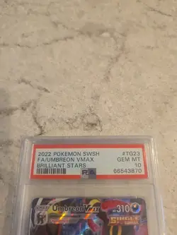 Umbreon VMAX TG23/TG30 Trainer Gallery Holo Pokemon 2022 Brilliant Stars PSA 10 - Image 2