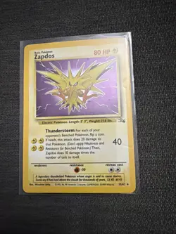 1999 Zapdos *Fossil* Holo Rare 15/62 Pokemon TCG WOTC 🔥 - Image 1