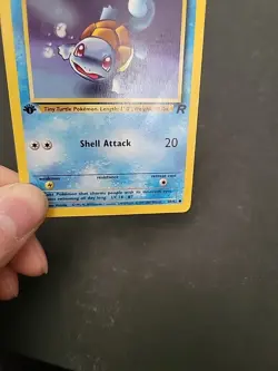 DMG Pokemon TCG Squirtle Team Rockets 1st Edition 68/82 - Image 3