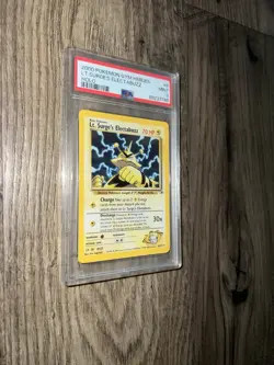 Pokemon Gym Heroes Lt. Surge's Electabuzz 6/132 PSA 9 - Image 2