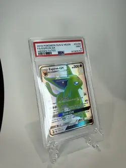 2019 Pokemon Hidden Fates Shiny Vault Espeon GX SV60/SV94 Full Art PSA 9 - Image 1