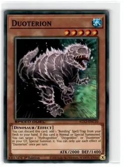 Yu-Gi-Oh! Speed Duel Duoterion 1st Edition SGX2-ENC10 Lightly Played Common - Image 1