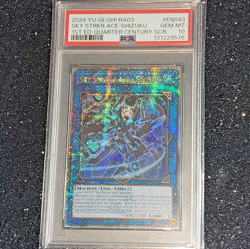 2024 YU-GI-OH! RA03-QUARTER CENTURY BONANZA SKY STRIKER ACE - SHIZUKU PSA 10 - Image 1