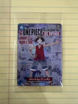 Monkey.D.Luffy (055) (College Basketball US Voyage) P-055 One Piece Promotion... - Image 2