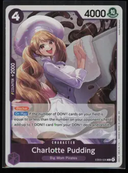 Charlotte Pudding EB03-035 One Piece Extra Booster One Piece Heroines Edition NM - Image 1