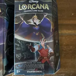 Lorcana Rise of the Floodborn Starter Deck Set of 2 - Brand New + Sealed Disney - Image 3