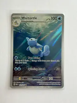 Pokemon TCG Wartortle Card 171/165 IR SV Scarlet & Violet 151 NM+ Condition - Image 1
