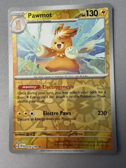 Pokemon TCG * Scarlet & Violet * 76/198 Pawmot REVERSE HOLO RARE * FRESH PK - Image 1