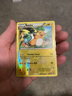 Raichu 28/111 Reverse Holo Pokemon Card XY Furious Fists 2014 Uncommon LP/NM - Image 5